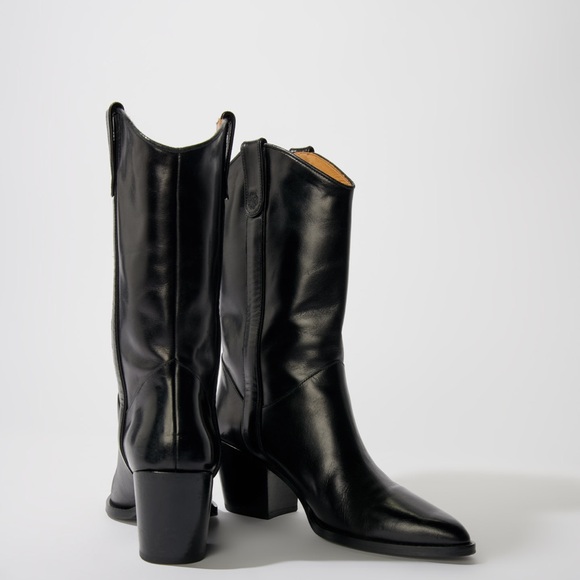 Maje Leather Boots - Picture 4 of 16